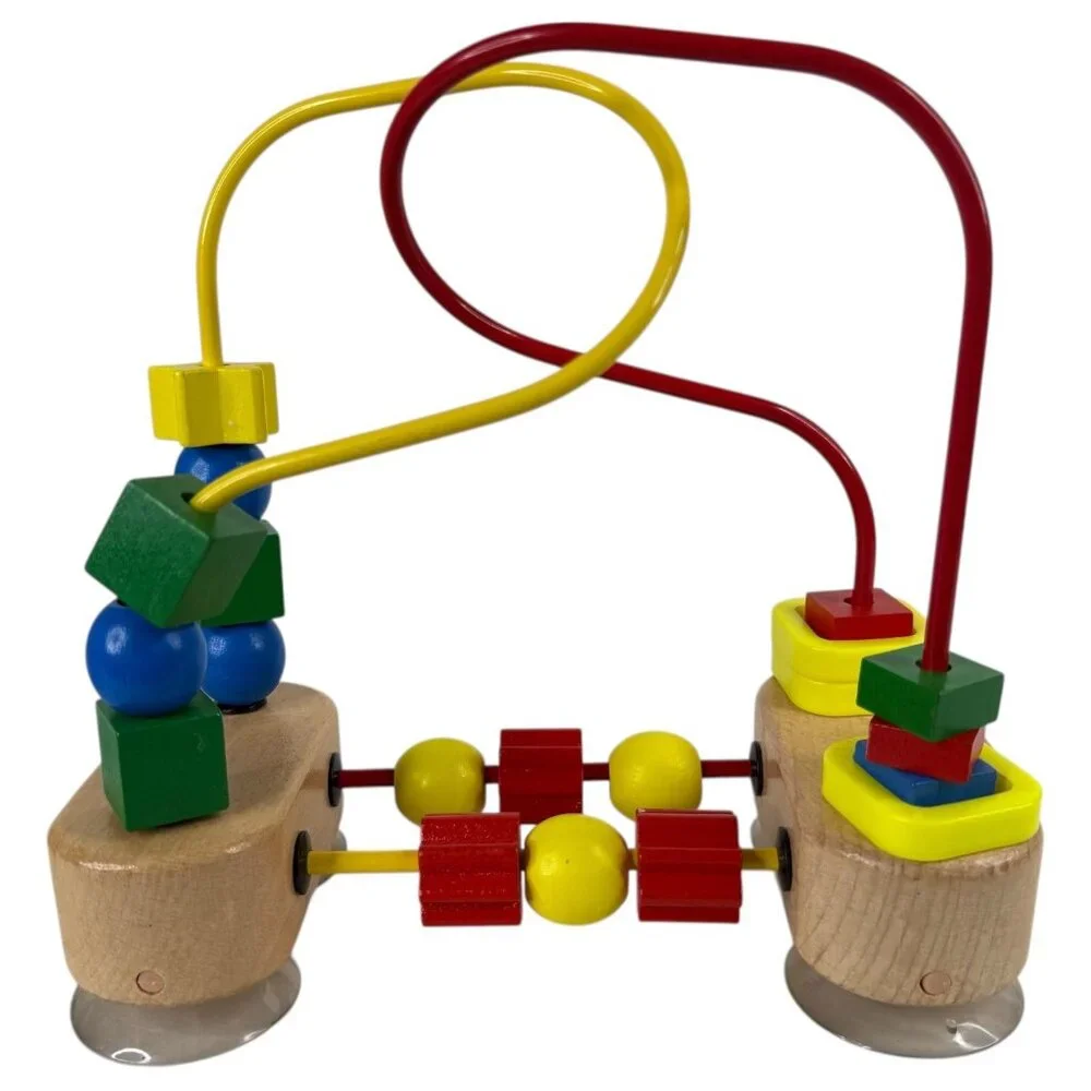 Melissa‎ & Doug Wooden Bead Maze Toy Suction Cup Tabletop XY13305 Toddler Baby